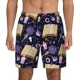 thumbnail image 3 of Uemuo Lavender Flowers Pattern Mens Swim Trunks Quick Dry Board Shorts with Mesh Lining, Stretch Beach Shorts Quick Dry No-Chafing Board Shorts-X-Large, 3 of 9