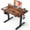 Black Walnut, variant on 32 x 20 Small One-Piece Standing Desk, Adjustable Height Electric Computer Sit Stand up Home Office Workstation, with 4 Memory Presets, Headphone Hook