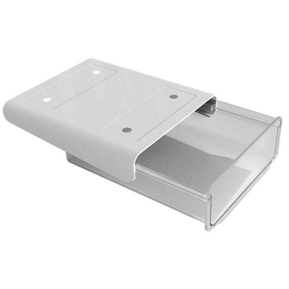 Cajón de almacenamiento Debajo del escritorio Cajón invisible Organizador de papelería Escritorio pa Tomshoo Transparente/Una capa/L