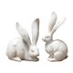 thumbnail image 2 of 2 figuras de conejo, esculturas de animales, manualidades creativas, obras de arte, decoración de jardín Estilo A, 2 of 8