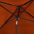 thumbnail image 3 of SAFAVIEH Zimmerman 7.5' Market Crank Square Patio Umbrella, Orange/White, 3 of 6