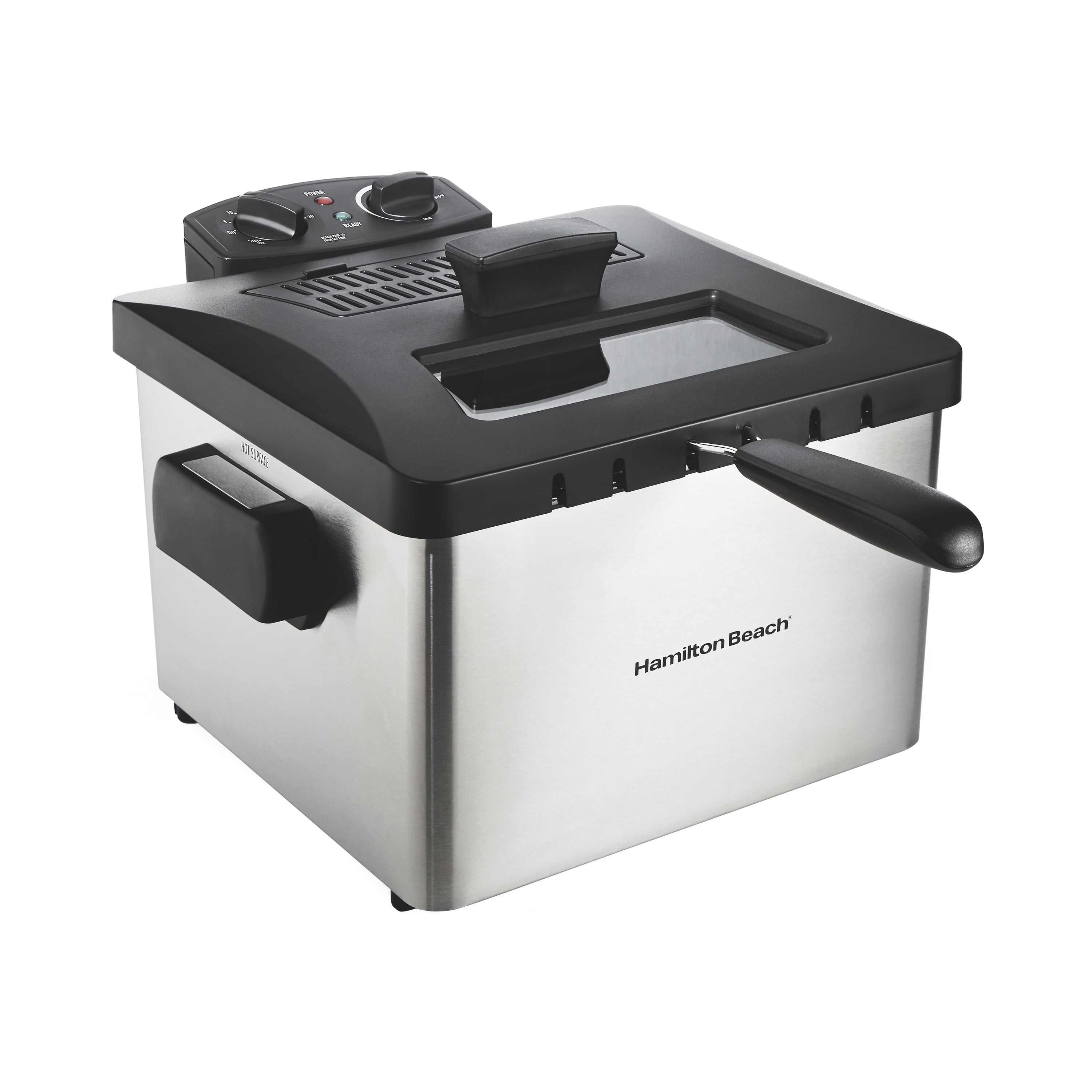 Hamilton Beach Professional-Style Deep Fryer, 3 Quart Capacity, 1800 Watts, Stainless Steel, 35035C