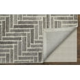 thumbnail image 4 of Feizy Asher Transitional Geometric, Taupe/Gray/Tan, 2' x 3' Accent Rug Sheen Fade Resistant Casual Diamond Design Carpet for Living Dining Bed Room, 4 of 10