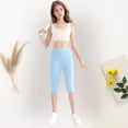 thumbnail image 5 of Coerni Girls' Athletic Bike Shorts Dance Yoga Running Soccer Kids Compression Shorts Girls Athletic Leggings Mid Length Short Pants, 5 of 5
