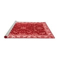 thumbnail image 2 of Ahgly Company Machine Washable Indoor Square Abstract Red Modern Area Rugs, 8' Square, 2 of 4