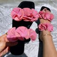 thumbnail image 5 of Anuirheih Fashion Sandals Flowers Flat Slippers Ladies Wear Shoes Outside Sandals Women (Pink), 5 of 9
