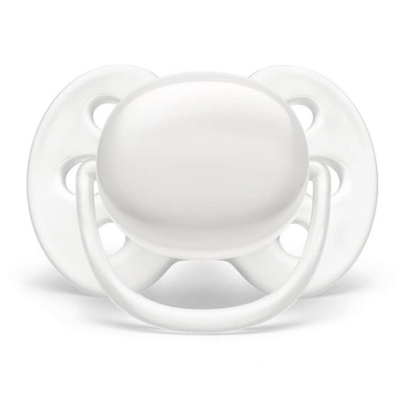 Chupón Philips Avent Blanco Ultra Soft Ortodóntico con Caja Esterilizadora 0-6 m