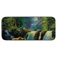 thumbnail image 2 of Shiartex Bear Forest Waterfall Felt Door Mat Non-Slip Durable Recycled Rubber Backing for Home Entrance Outside Entry 19.68*47.24 in, 2 of 6