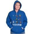 thumbnail image 3 of Mega Man Squad Goals Game Characters Zip Up Hoodie Men's Women's Brisco Brands M, 3 of 6