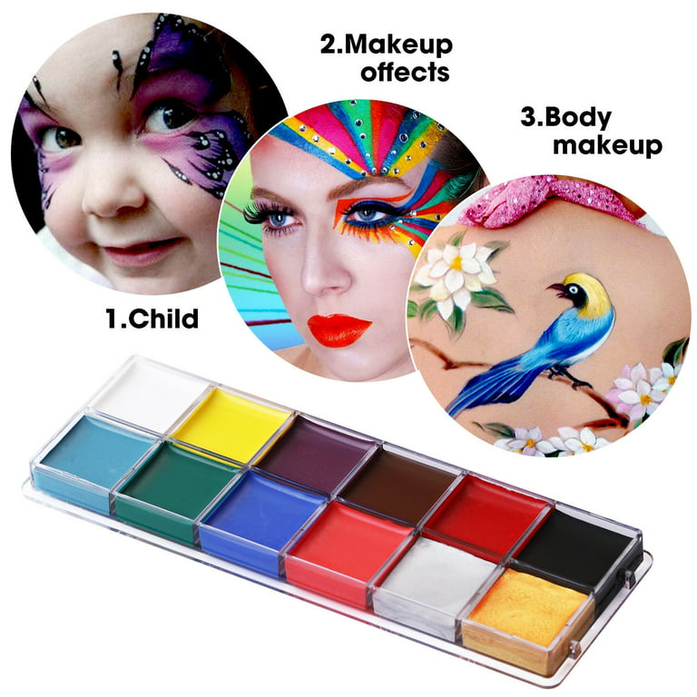12 Colors World Cup Makeup Face Paint Face Paint Christmas Face Paint