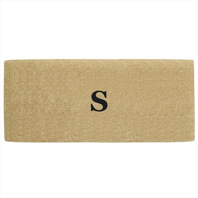 Nedia Home O2131T Heavy Duty Coir Mat -30 In. x 48 In. No Border- Monogrammed T