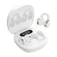 thumbnail image 2 of JGJJUGN Wireless Bluetooth Earphones, Ear Clip Style Bluetooth Headphones, Sports Stereo Earbuds with Long Battery Life, Noise Cancelling, Built-In Display, Comfortable Fit, 2 of 6
