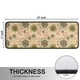 thumbnail image 5 of Kitchen Rugs Sets Of 2,Beige Sunflower Small Flower Pattern Anti Fatigue Kitchen Mat Rugs Non Slip Washable,Decorative Kitchen Floor Mats for Kitchen,Sink,Laundry,17"x47"+17"x47", 5 of 5