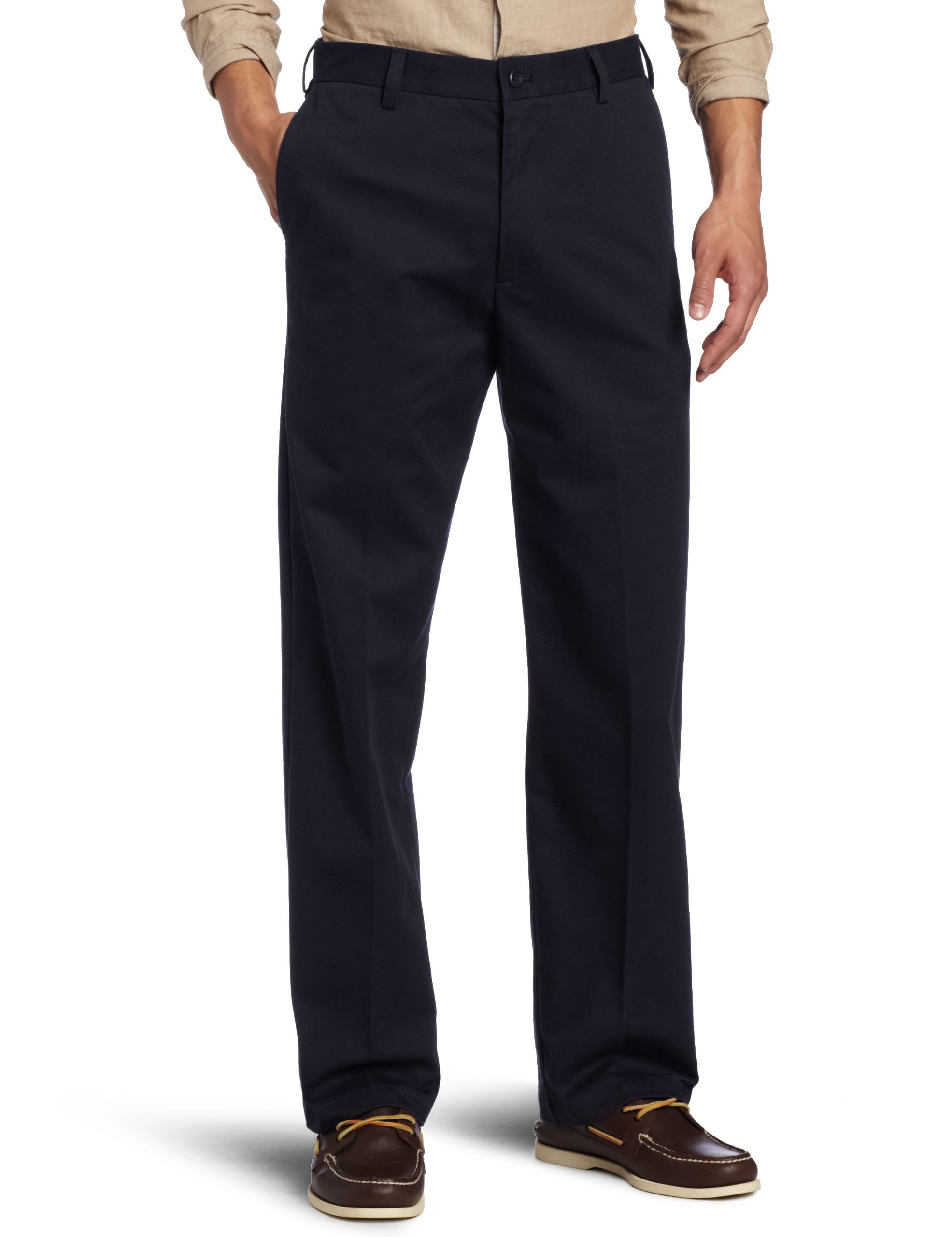 IZOD Mens 36x34 Straight Leg Flat Front Dress Pants - Walmart.com