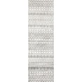 thumbnail image 2 of nuLOOM Audrey Machine Washable Geometric Moroccan Runner Rug, 2' 6" x 8', Ivory, 2 of 2