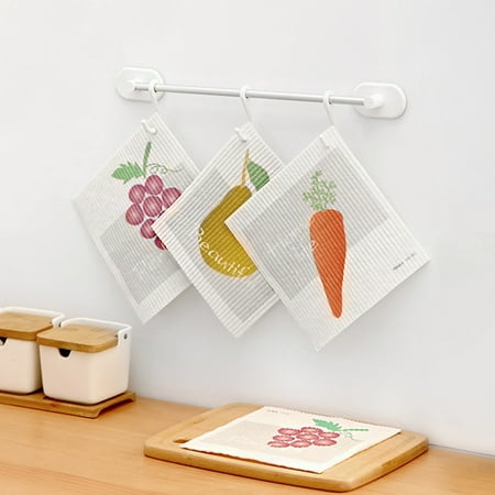 

BetterZ Dish Cloth Breathable Quick Drying Wood Fiber Multi-functional Water Oil Absorbent Washing Cloth Household Supplies