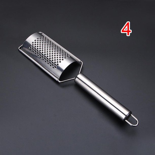 Rallador de queso de mano de acero inoxidable, ralladores de alimentos de cocina multiusos para queso, Chocolate, mantequilla, fruta y verdura