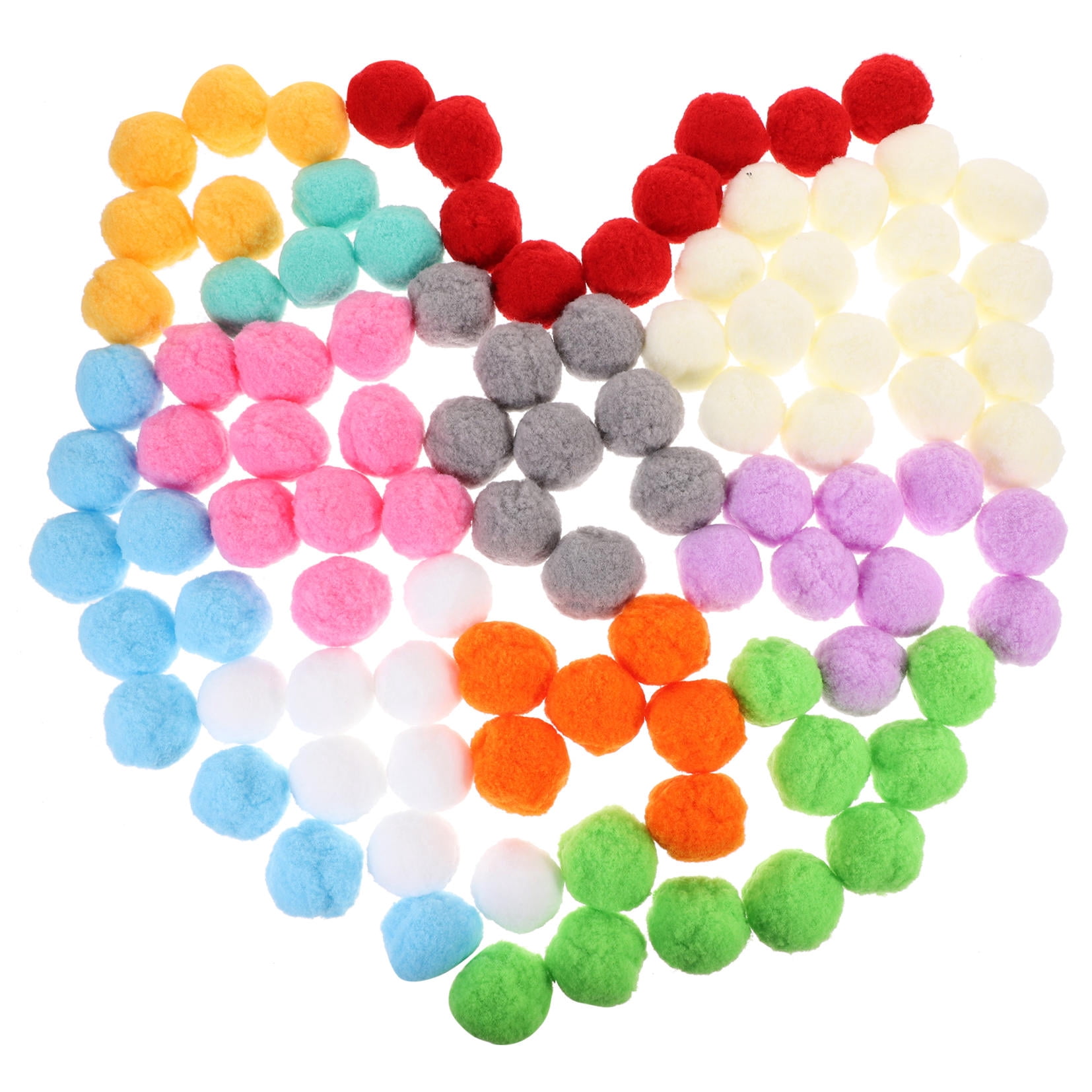 FRCOLOR  100 Pcs Crafting Fluffy Balls Clothing Pom Poms Large Blue Colorful