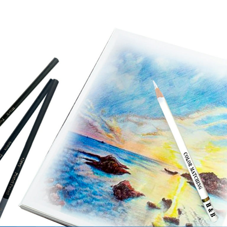 H&B 15Pcs/Set Art Supplies Drawing Kit White Charcoal and Pastel Pencils  Set Painting Tools 