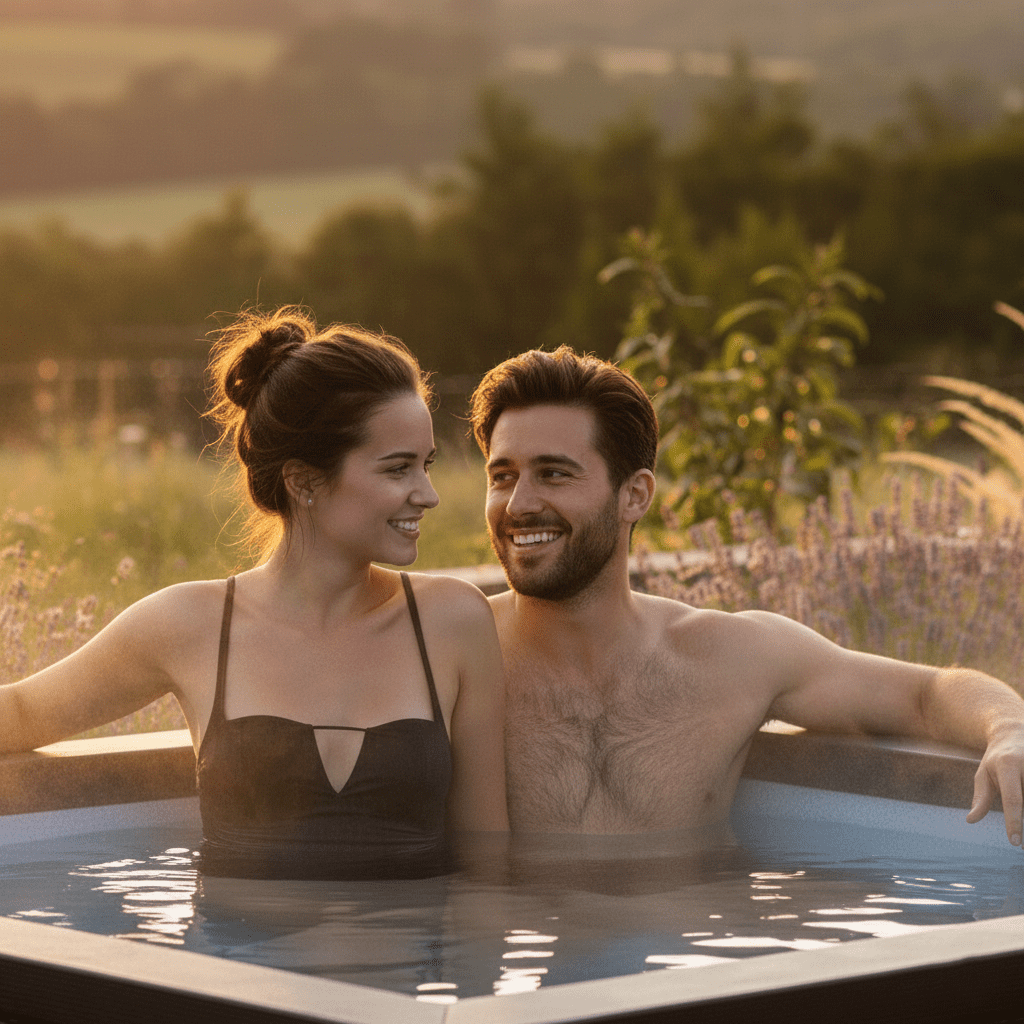 Wave Garda 6-Person Square Eco Foam Hot Tub, EnergySave Bundle | 90-Jet Spa | Graphite Gray