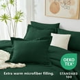 thumbnail image 3 of Queen Comforter Set Emerald Green, 7 Pieces Bed in a Bag Bedding Comforter Set with Sheets, All Season Boho 7PC Bed Set with Comforter, Fitted Sheets, Flat Sheets, Pillow Shams and Pillowcases, 3 of 8