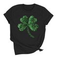 thumbnail image 5 of Women's St Patrick's Day T-Shirt Irish Shamrock Paddy's Day Graphic Tees Tops, 5 of 8