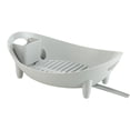 thumbnail image 2 of Gumesh Dish Drying Rack Dish Drainers Anti Slip Compact with Drain Outlet – Fits Over Sink or Countertop, Multifunctional Organizer for Plates, Bowls, Glasses, Cups, 2 of 6
