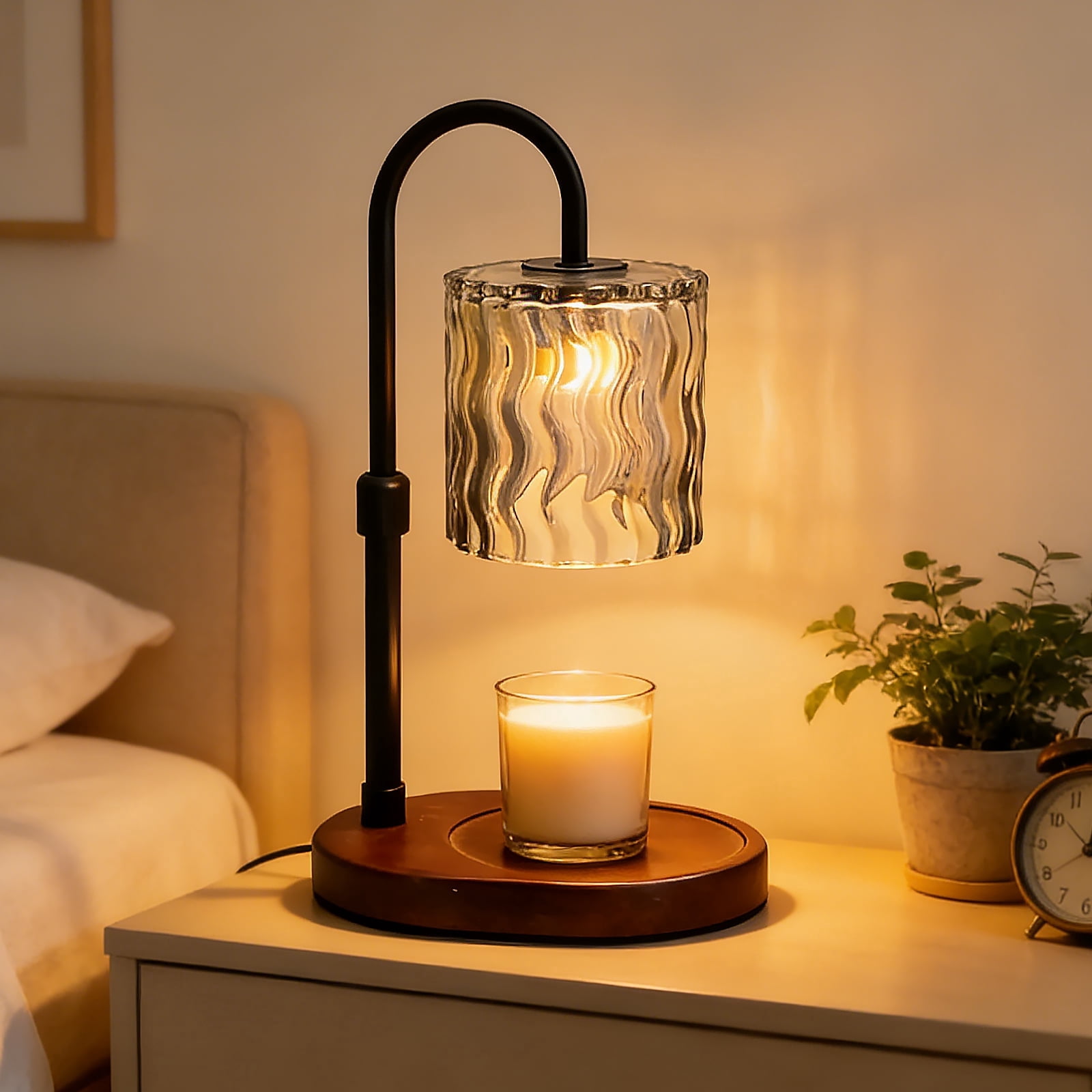 Mainstays Candle Warmer Lamp Green - Fragrance Without Flame, Fits