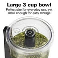thumbnail image 3 of Hamilton Beach Electric Vegetable Chopper & Mini Food Processor, 3-Cup, 350 Watts, for Dicing, Mincing, and Puree, Black (72850), 3 of 5