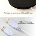 thumbnail image 4 of Electric Coffee Mug Warmer  Multipurpose Home Office Desktop Heated Beverage Heating Pad  USB Coffee Tea Mug Heating Pad for Flat Base Cups  Black, 4 of 9