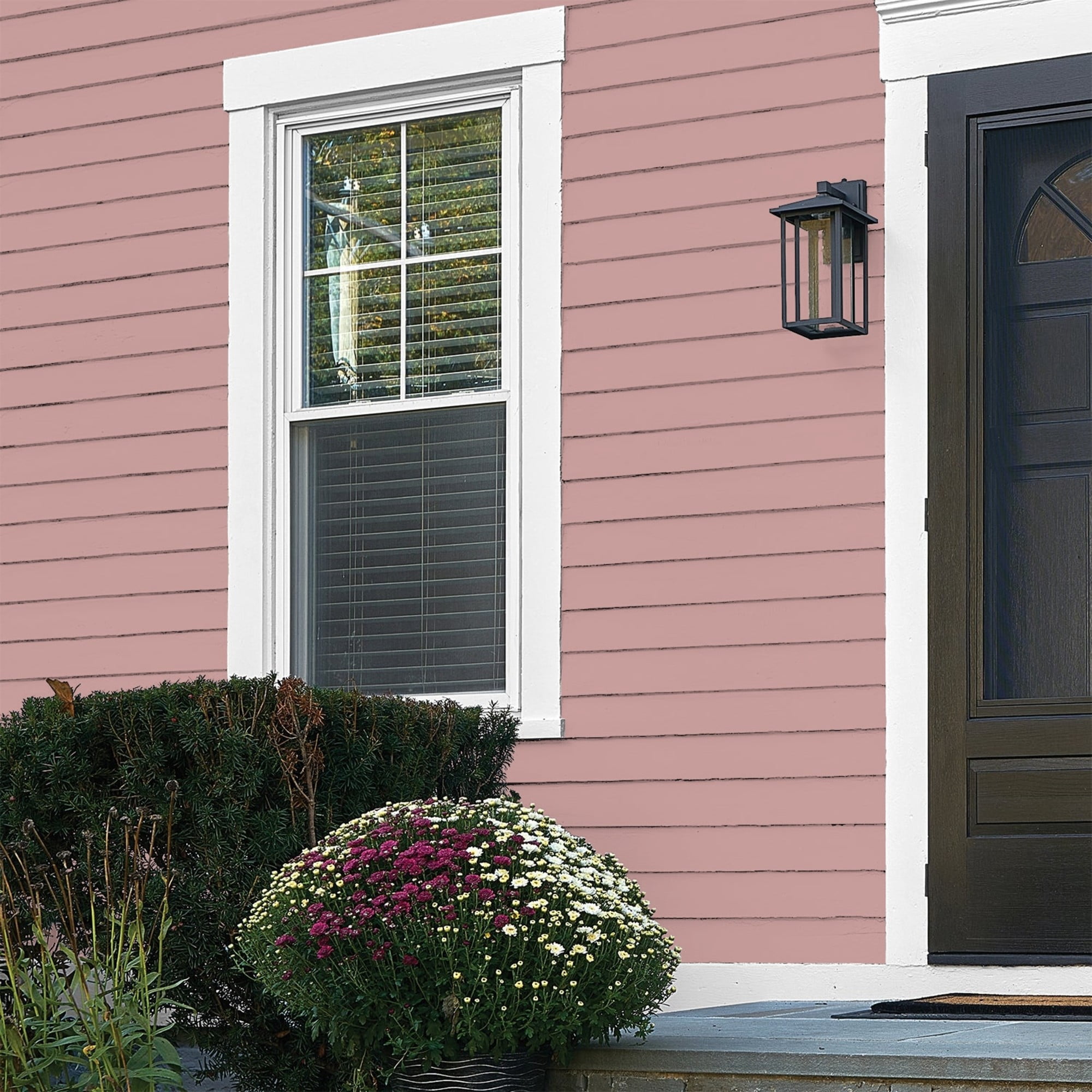 Glidden Fundamentals Pepperberry / Pink, Flat Exterior Paint, 5 Gallon