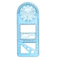 thumbnail image 3 of CAROOTU Multifunctional Geometric Ruler Geometric Drawing Template Measuring Tool For School Office Supplies, 3 of 7