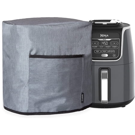 Crutello Air Fryer Cover With Pockets - Dust Protector For 4 Quart Fryers, Fits Ninja