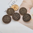 thumbnail image 1 of Nvzi Botones metálicos para chaqueta, 50 piezas de botones de aleación sólida dorados y negros de 0,47 pulgadas, kit de bricolaje para reparar y mejorar prendas de vestir., 1 of 5