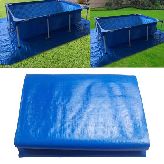 Cubierta de tela perfecl para piscinas sobre el suelo estera rectangular 295cmx206cm