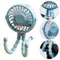 thumbnail image 3 of Ventilador para cochecito de bebé FLhrweasw recargable con clip 3 velocidades luz azul, 3 of 7