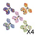 thumbnail image 1 of 4x 5x Juguete con Banda de Goma, Mariposa Mecánica Novedad Hadas Mariposa Voladora para Marcapáginas, Cumpleaños, Grandes Trucos de Fiesta, Decoración 4 piezas, 1 of 10