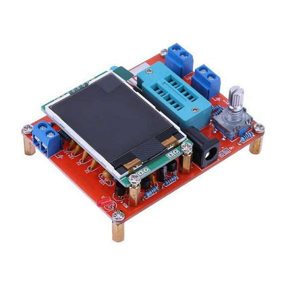 Treedix GM328 Transistor Tester Frequency Tester PWM Square Wave LCR Meter Voltmeter Full Color Screen Graphics DIY Kit with Acrylic Case