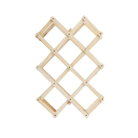 HEALEEP 1Pcs Burlywood Wine Racks Foldable for Home Bar Storage 48x17.5in