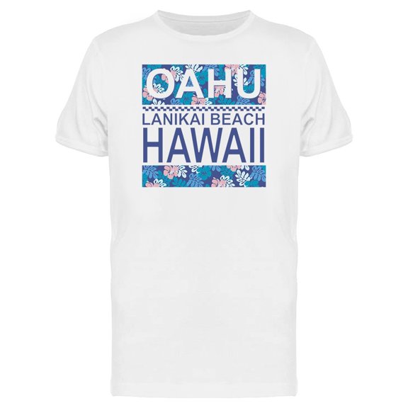 Oahu Hawaiian Tropical Graphic Tee Men's -Image by Shutterstock