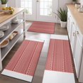 thumbnail image 2 of Red Christmas Folk Pattern Kitchen Rugs Sets Of 3,Kitchen Runner Rugs Non Skid Washable,Decorative Kitchen Floor Mats for Kitchen,Sink,Laundry,17"x30"+ 17"x47" + 17"x59", 2 of 6