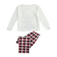 thumbnail image 3 of PENGXIANG Ensemble Assorti de Noël Parent-Enfant Rouge Haut à Manches Longues + Pantalon Long à Rayures, 3 of 7