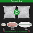 thumbnail image 6 of 200PCS Fresh Keeping Bags with Elastic Clear Disposable Shrinkable Food Storage Covers for Kitchen Bowl/Plates, 6 of 6