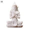 thumbnail image 2 of Meditative Seated Buddha Sandstone Statue Sculpture Figurine Decor, 2 of 7
