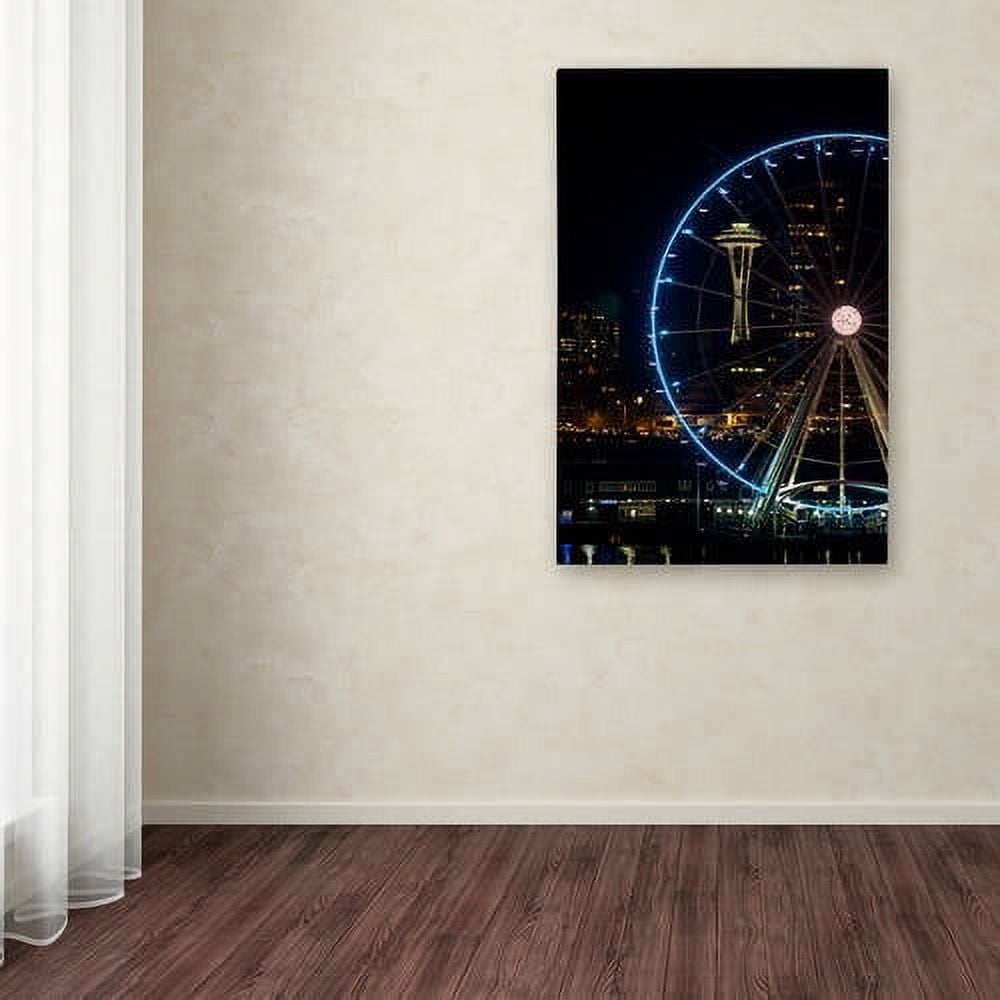 Trademark Fine Art "Wheel and Needle at Night" Canvas Art by Yale Gurney