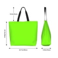 thumbnail image 2 of Large Capacity Single Shoulder Shopping Bag 19.7×15.7×5.9in Main Pocket Large To Accommodate Your Daily Needs Can Be Portable Can Be A Single Shoulder Back Fluorescent Green, 2 of 8