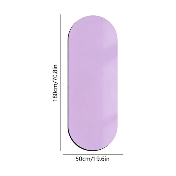 Yoga Mat,Exercise Mats For Home Workout,Arch-shaped Yoga Mat, Eco PU Rubber, Non-Slip Exercise Mat for Yoga, Pilates, Home Workout & Stretching with Carry/Stretch Strap(Purple 5.25FT)