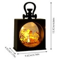 Zenghuiiii Light up Tail Scary LED Strawman Vintage Square Battery Powered Flameless Candle For