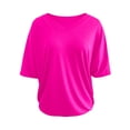 thumbnail image 4 of Womens V Neck Sweater Vest Oversized Ribbed Knit Sleeveless Casual Loose Fit Pullover Tank Top Hot Pink XXXXXL, 4 of 4