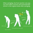 thumbnail image 5 of CEORPER Telescopic Golf Swing Trainer Posture Corrector Portable Golf Training Aid for Tempos Grip Strength Practice Stick, 5 of 8
